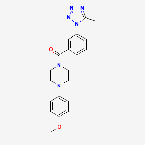 [4-(4-methoxyphenyl)piperazin-1-yl][3-(5-methyl-1H-tetrazol-1-yl)phenyl]methanone