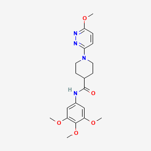 molecular formula C20H26N4O5 B12179138 1-(6-methoxypyridazin-3-yl)-N-(3,4,5-trimethoxyphenyl)piperidine-4-carboxamide 