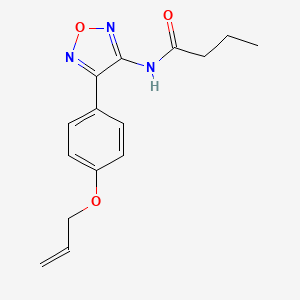 N-{4-[4-(prop-2-en-1-yloxy)phenyl]-1,2,5-oxadiazol-3-yl}butanamide