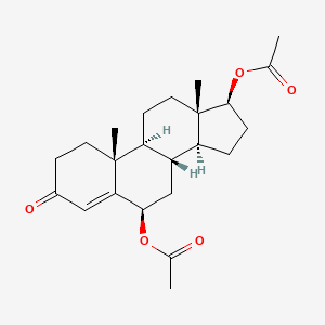 molecular formula C23H32O5 B1217916 6beta,17beta-Dihydroxyandrost-4-en-3-one diacetate CAS No. 2098-51-3