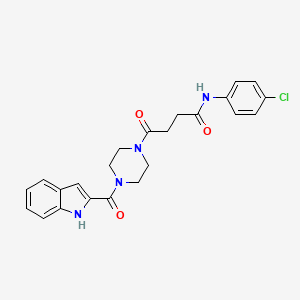 N-(4-chlorophenyl)-4-[4-(1H-indol-2-ylcarbonyl)piperazin-1-yl]-4-oxobutanamide