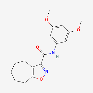 N-(3,5-dimethoxyphenyl)-5,6,7,8-tetrahydro-4H-cyclohepta[d][1,2]oxazole-3-carboxamide