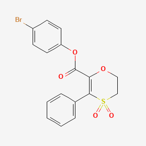 4-Bromophenyl 3-phenyl-5,6-dihydro-1,4-oxathiine-2-carboxylate 4,4-dioxide