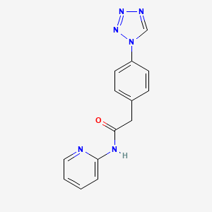 N-(pyridin-2-yl)-2-[4-(1H-tetrazol-1-yl)phenyl]acetamide