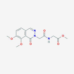 methyl N-[(7,8-dimethoxy-1-oxophthalazin-2(1H)-yl)acetyl]glycinate