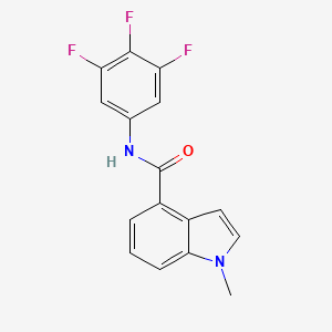 1-methyl-N-(3,4,5-trifluorophenyl)-1H-indole-4-carboxamide