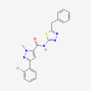 N-(5-benzyl-1,3,4-thiadiazol-2-yl)-3-(2-chlorophenyl)-1-methyl-1H-pyrazole-5-carboxamide