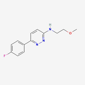 6-(4-fluorophenyl)-N-(2-methoxyethyl)pyridazin-3-amine