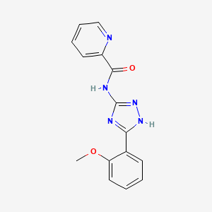 N-[3-(2-methoxyphenyl)-1H-1,2,4-triazol-5-yl]pyridine-2-carboxamide