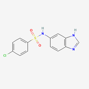 N-(1H-benzimidazol-6-yl)-4-chlorobenzenesulfonamide