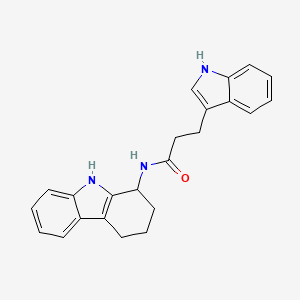 3-(1H-indol-3-yl)-N-(2,3,4,9-tetrahydro-1H-carbazol-1-yl)propanamide