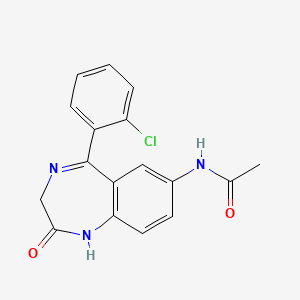 molecular formula C17H14ClN3O2 B1217959 7-Acetamidoclonazepam CAS No. 41993-30-0