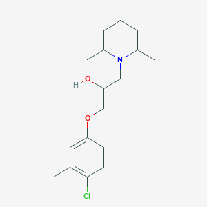 1-(4-Chloro-3-methylphenoxy)-3-(2,6-dimethylpiperidin-1-yl)propan-2-ol