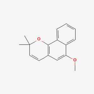 molecular formula C16H16O2 B1217967 Lapachenole CAS No. 573-13-7