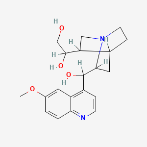 molecular formula C20H26N2O4 B1217968 Quinine-10,11-dihydrodiol CAS No. 73522-91-5