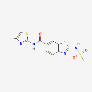 2-[(methylsulfonyl)amino]-N-(4-methyl-1,3-thiazol-2-yl)-1,3-benzothiazole-6-carboxamide