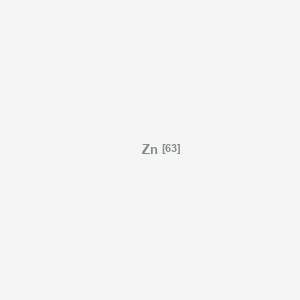 molecular formula Zn B1217970 Zinc, isotope of mass 63 CAS No. 14833-26-2