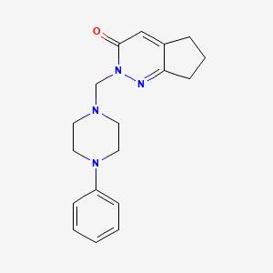 2-[(4-phenylpiperazin-1-yl)methyl]-2,5,6,7-tetrahydro-3H-cyclopenta[c]pyridazin-3-one