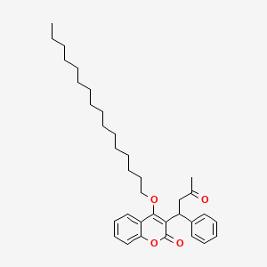molecular formula C35H48O4 B1217971 4-Hexadecoxy-3-(3-oxo-1-phenylbutyl)chromen-2-one CAS No. 162934-62-5