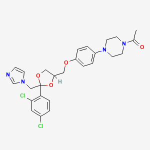 molecular formula C26H28Cl2N4O4 B1217973 酮康唑 CAS No. 79156-75-5