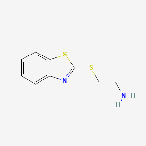 molecular formula C9H10N2S2 B12179745 2-(Benzo[d]thiazol-2-ylthio)ethanamine 