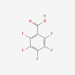molecular formula C6F5COOH<br>C7HF5O2 B1217977 Pentafluorobenzoic acid CAS No. 602-94-8