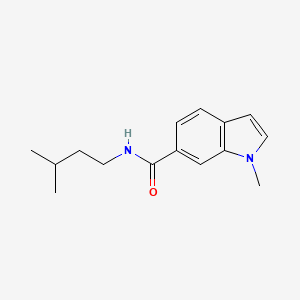 molecular formula C15H20N2O B12179775 1-methyl-N-(3-methylbutyl)-1H-indole-6-carboxamide 