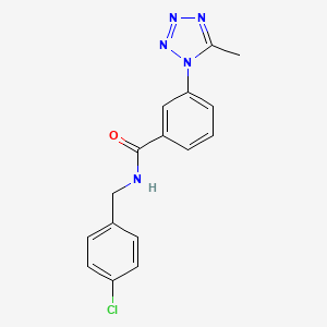 N-(4-chlorobenzyl)-3-(5-methyl-1H-tetrazol-1-yl)benzamide