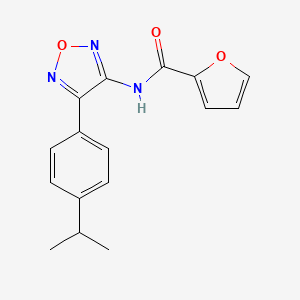 N-{4-[4-(propan-2-yl)phenyl]-1,2,5-oxadiazol-3-yl}furan-2-carboxamide