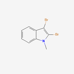molecular formula C9H7Br2N B1217981 1H-Indole, 2,3-dibromo-1-methyl- CAS No. 128746-62-3