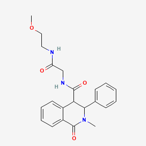 N-{2-[(2-methoxyethyl)amino]-2-oxoethyl}-2-methyl-1-oxo-3-phenyl-1,2,3,4-tetrahydroisoquinoline-4-carboxamide