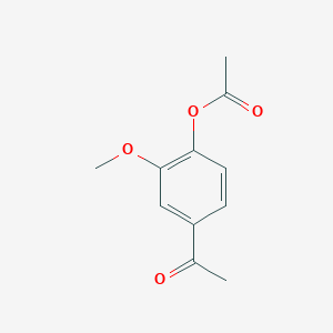 molecular formula C11H12O4 B1217983 4-Acetyl-2-methoxyphenyl acetate CAS No. 54771-60-7