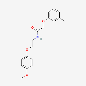 molecular formula C18H21NO4 B12179837 N-[2-(4-methoxyphenoxy)ethyl]-2-(3-methylphenoxy)acetamide 