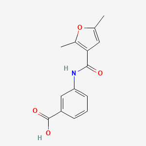 B1217984 3-[(2,5-Dimethyl-furan-3-carbonyl)-amino]-benzoic acid CAS No. 346579-89-3