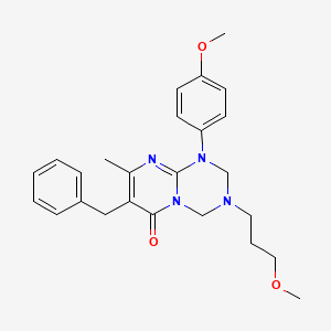 7-Benzyl-1-(4-methoxyphenyl)-3-(3-methoxypropyl)-8-methyl-2,4-dihydropyrimido[1,2-a][1,3,5]triazin-6-one