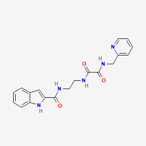 molecular formula C19H19N5O3 B12179856 N-{2-[(1H-indol-2-ylcarbonyl)amino]ethyl}-N'-(pyridin-2-ylmethyl)ethanediamide 