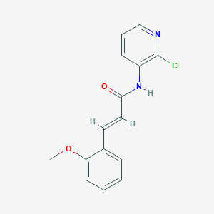 molecular formula C15H13ClN2O2 B1217988 (2E)-N-(2-chloropyridin-3-yl)-3-(2-methoxyphenyl)prop-2-enamide 
