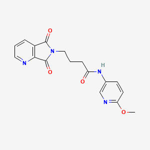 4-(5,7-dioxo-5,7-dihydro-6H-pyrrolo[3,4-b]pyridin-6-yl)-N-(6-methoxypyridin-3-yl)butanamide