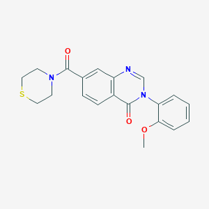 3-(2-methoxyphenyl)-7-(thiomorpholin-4-ylcarbonyl)quinazolin-4(3H)-one