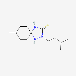 molecular formula C13H25N3S B1217989 8-Methyl-2-(3-methylbutyl)-1,2,4-triazaspiro[4.5]decane-3-thione 