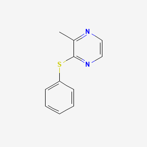 molecular formula C11H10N2S B1217990 2-Methyl-3-(phenylthio)pyrazine CAS No. 91091-02-0