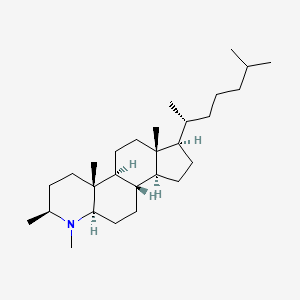 molecular formula C28H51N B1217991 3beta,4-Dimethyl-4-aza-5alpha-cholestane CAS No. 5089-86-1