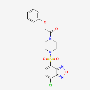 1-{4-[(7-Chloro-2,1,3-benzoxadiazol-4-yl)sulfonyl]piperazin-1-yl}-2-phenoxyethanone