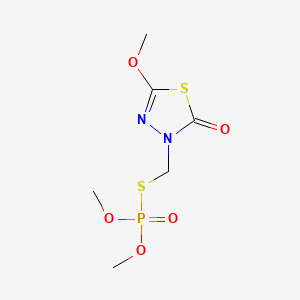 molecular formula C6H11N2O5PS2 B1217998 Methidathion oxygen analog CAS No. 39856-16-1
