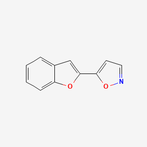 molecular formula C11H7NO2 B12180064 Isoxazole, 5-(2-benzofuranyl)- 