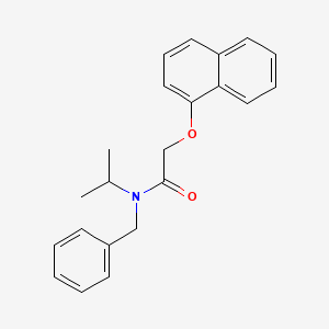 molecular formula C22H23NO2 B12180200 N-benzyl-2-(naphthalen-1-yloxy)-N-(propan-2-yl)acetamide 