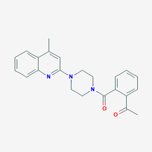 1-(2-{[4-(4-Methylquinolin-2-yl)piperazin-1-yl]carbonyl}phenyl)ethanone