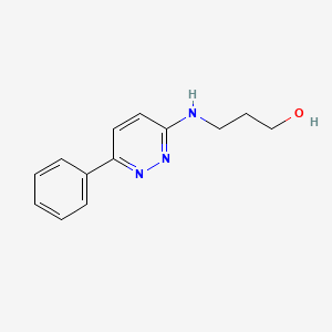 3-[(6-Phenylpyridazin-3-yl)amino]propan-1-ol