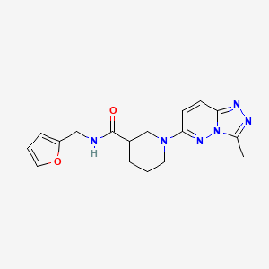 N-(furan-2-ylmethyl)-1-(3-methyl[1,2,4]triazolo[4,3-b]pyridazin-6-yl)piperidine-3-carboxamide