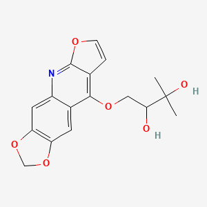 molecular formula C17H17NO6 B1218025 Maculosine 